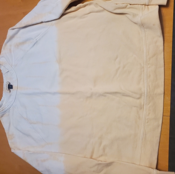 Good condition Peach color tiedye sweater top, womens Large - Picture 3 of 9